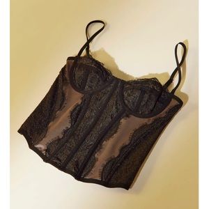 urban out from under black corset size M medium